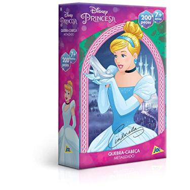 Imagem de Princesas - Cinderela - Quebra-cabeça - 200 peças metalizado - Toyster Brinquedos