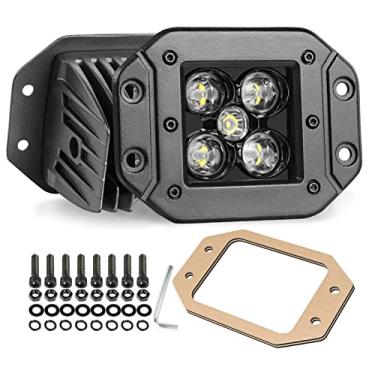 Imagem de Módulos de LED para montagem alinhada, 2 peças Wayup de 12,7 cm e 100 W, feixe de luz de LED para trabalho, luzes off-road super brilhantes para caminhão, SUV, ATV, UTV, barco, 4x4, Grill Mount