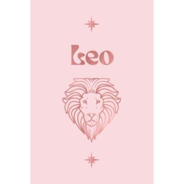Imagem de Leo: Zodiac Sign Lined Notebook - Astrological Sign Journal - Gift For Leo - Pink And Rose Gold Cover