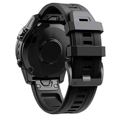 Imagem de DFAMIN 26 22mm Quickfit Pulseiras de Relógio Para Garmin Fenix 7X 6X 5X Plus 3 3HR Pulseiras de Silicone Fenix 6 7 5 935 Pulseira de Relógio Inteligente (Cor: B, Tamanho: Para Descent Mk2i Mk1)