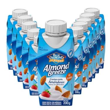Imagem de Creme de Leite de Amêndoas Almond Breeze 12 unidades de 200g