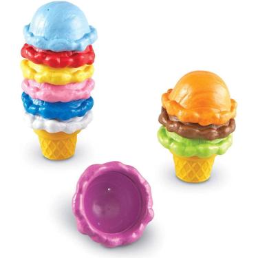 Imagem de Smart Snacks Rainbow Color Cones, Color ID, Fine Motor Toy, para maiores de 2 anos, multicoloridos, 5x6 cm