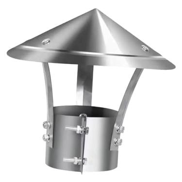 Imagem de Baoblaze Tampa de ventilação de chaminé capa de ventilação acessórios de proteção de chaminé, resistente, tubo de escape capa de chaminé de lareira para casa, estilo C