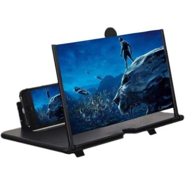 Imagem de Lupa para tela de celular, amplificador de tela 3D HD, proteção para o