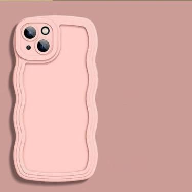 Imagem de Capa de telefone amortecedora ondulada para Huawei Nova 9 10 SE Honor 8X 9X 10i 20 30i 50 60 70 80 Pro proteção de lente de silicone, rosa, para Nova 10