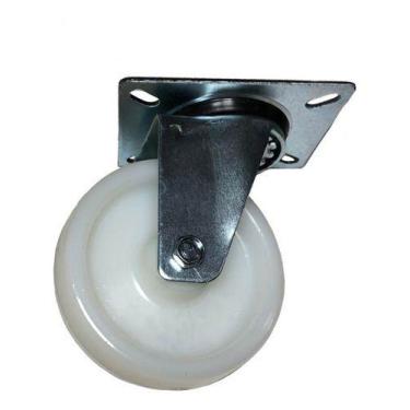 Imagem de Kit 2 Rodizios Nylon 4pol. Base Placa Girat. 170kg Por Roda - ABCMAIOR