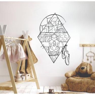 Imagem de Adesivo De Parede futebol menino paisagem esporte - Adesivos Kigrude