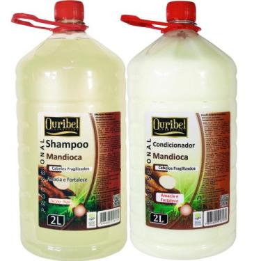 Imagem de KIT SALÃO DE BELEZA Shampoo + Condicionador de Mandioca 2 Litros - Our