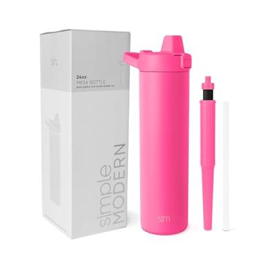 Imagem de Simple Modern Garrafa de água filtrada | Garrafas de água isoladas de aço inoxidável com filtro de carbono | Reutilizável para água potável limpa em movimento | Coleção Mesa | 680 g, Raspberry Vibes