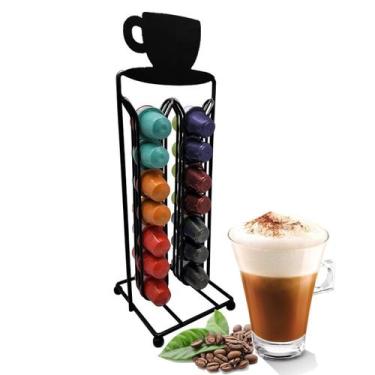 Imagem de Suporte Porta 28 Cápsulas Organizador Café Expresso Cozinha - KeHome