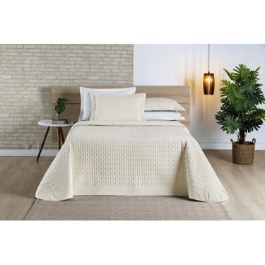 Imagem de Cobre Leito Madri Casal King Algodão 200 Fios Palha - Doce Lar Enxovai