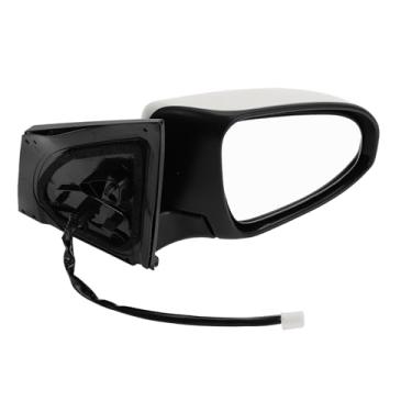 Imagem de Motoforti Espelho retrovisor lateral do passageiro direito de substituição para Toyota Corolla 2014-2019 Nº 8791002F81C0 Vidro espelhado elétrico branco ajuste não aquecido