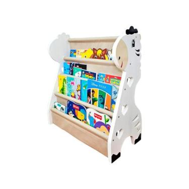 Imagem de Rack Para Livros Infantil, Porta Livros Montessoriano De Girafa - Curu