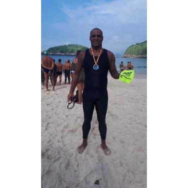 Imagem de Traje Macacão Masculino Preto Hidromania Rio Natação, GG