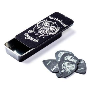 Imagem de Palhetas Tortex 0,88mm Dunlop Motorhead Lata C/6 Mhpt01 Cor Preto