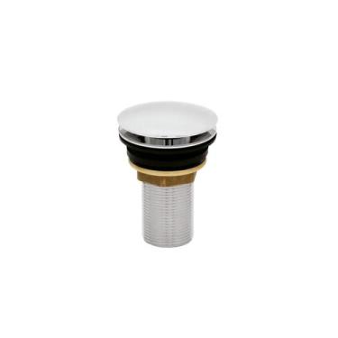 Imagem de Valvula Chrome Clique Rodondo P/ Cuba/tanque 1.1/4 - Levo