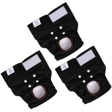 Imagem de CuteBone Fraldas para Cachorro Femininas Laváveis Pequenas Médias Grandes Pacote com 3 Fraldas Reutilizáveis para Cachorros Fraldas para Filhotes Fraldas Menstruais para Cachorros Ciclo de Cio Fazer X