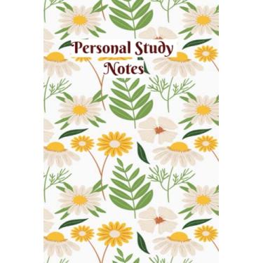 Imagem de Personal Study Notes: Beautiful Floral Design Paperback Notebook