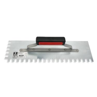 Imagem de Desempenadeira Dentada Galo Aço Temperado 400mm X 120mm Cabo Fechado Para Argamassa Azulejo Contra Piso Original P/Pedreiro - (307/04)