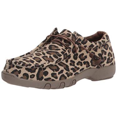 Imagem de ROPER Sapatilhas femininas Chilin Leopard Chukka Casual - Marrom, Bronzeado, 34