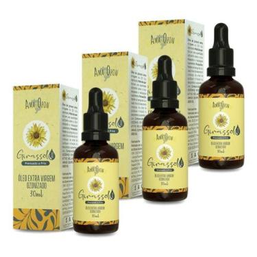 Imagem de Óleo De Girassol Ozonizado Amaozon Super Concentrado 30ml x 3 Unidades