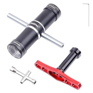 Imagem de HobbyPark RC Hex Nut Driver Set 24mm 25mm 4mm 5mm 5.5mm 7mm 17mm RC Wheel Wrench for 1/5 1/8 1/10 1/12 1/16 1/18 1/24 Scale RC Monster Truck Buggy Car
