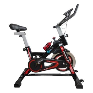 Imagem de Bicicleta Ergométrica Profissional 150kg - Bike Spinning Silenciosa com Computador de Treino, Correia Resistente e Assento Ajustável