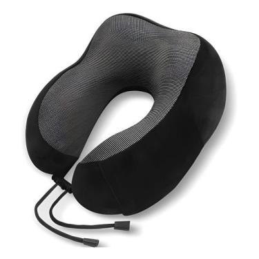 Imagem de Travesseiro Nasa Ajustável Apoio Suporte Confortável Para Pescoço - ZE