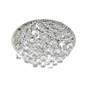 Imagem de Plafon De Cristal Redondo 30Cm Living Loft - Arevo Iluminação