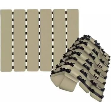 Imagem de Tapete Estrado Antiderrapante para Box Banheiro STM Plastic 53x48 (4, Marfim)