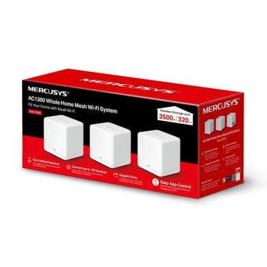 Imagem de Roteador Mercusys Halo H30g Home Mesh Pack-3 Ac1300