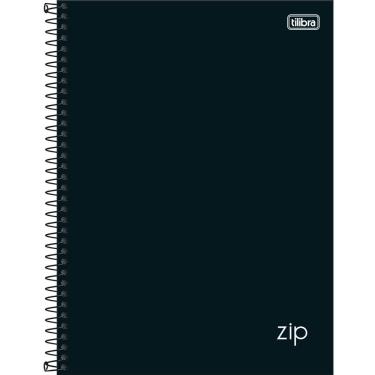 Imagem de Caderno Universitário Zip Preto Tilibra Capa Dura Espiral - 1 Matéria 80 Folhas