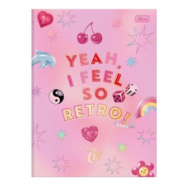 Imagem de Caderno Universitário Capricho Tilibra Capa Dura Brochura - 80 Folhas Yeah, I Feel So Retro