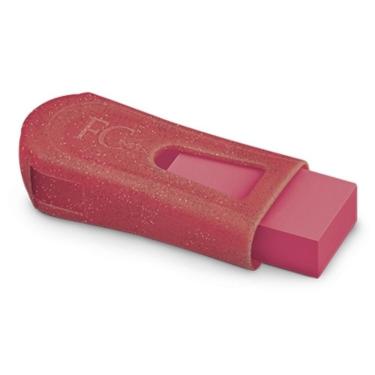 Imagem de Borracha C- Apontador Faber Castell - Fc Mix Glitz Rosa
