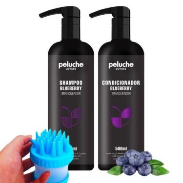 Imagem de Shampoo Cachorro com Condicionador e Dispenser Peluche Pet Branqueador
