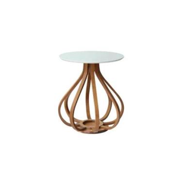 Imagem de Mesa Lateral Decorativa Princesa off witte PMJ - LM