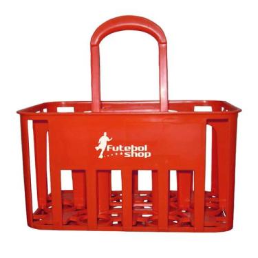 Imagem de Cesta Porta Garrafas - Squeeze - Futebol Shop, Vermelho