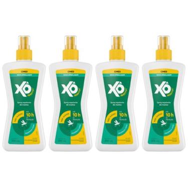 Imagem de Kit 4 Repelente Spray Xo Inseto Contra Mosquitos Alta Proteção Não Ole