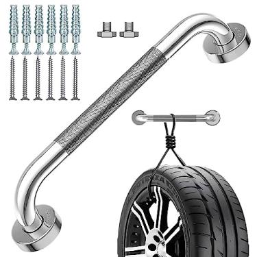 Imagem de Armiika Barra de apoio atualizada para chuveiro, produtos de equilíbrio de segurança para assistência a idosos de 40,64 cm, aplicam-se ao banheiro, banheiro, alça de chuveiro para banheiras e chuveiros