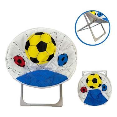 Imagem de Cadeira Moon Infantil Bola Importway Camping Praia Cor Branco
