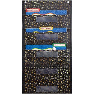 Imagem de File Folder Storage: Gold Stars Pocket Chart