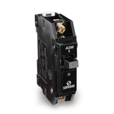 Imagem de Disjuntor Preto 1 X 35A Soprano - Padrão NEMA - Fixação Trilho DIN 35m