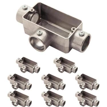 Imagem de 9 Condulete Tipo T 3/4 S/rosca S/placa em Alumínio Sieg