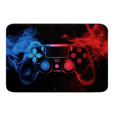 Imagem de Tapete de jogo de 40,64 cm x 61,48 cm para banheiro, tapete de jogos, tapete para controle de jogo, tapete de porta de outono, tapete lavável à máquina, tapete de chuveiro macio antiderrapante