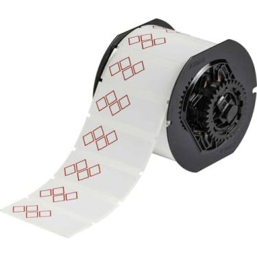 Imagem de Brady Etiquetas de vinil GHS CLP da série B30-10,5 cm de altura por 7,6 cm de largura, compatível com impressoras de etiquetas Brady da série B30 - vermelho sobre branco - B30-18-7569-CLP4C