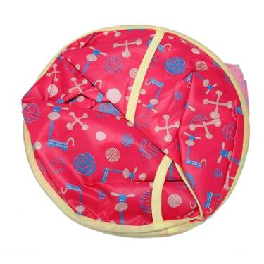 Imagem de KIMISS Capa de Corte de Cabelo para - Cabo de Cabeleireiro Azul para Cortes de Cabelo Sem Esforço, Limpeza e Conforto Fácil (Red L Deer)