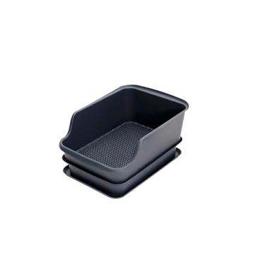 Imagem de Mr Catman Caixa de areia extragrande para peneiramento de pelotas de pinheiro -68.6 cm x 43.2 cm x 33.0 cm Caixa de areia extra grande para gatos grandes, famílias com vários gatos, panela de peneira