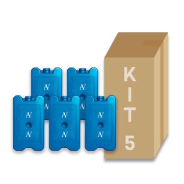 Imagem de Gelo Artificial Reutilizável Rígido De 400ml 05 Unidades