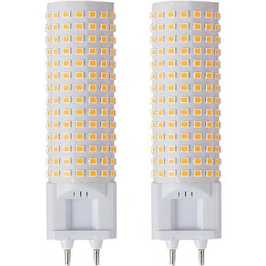 Imagem de Lâmpada LED 18W G12 Lâmpada de milho 18W Lâmpada de milho de grande área G12 Base de dois pinos para armazém de escritório doméstico interno fábrica 6000K branco frio 85V-265V não regulável ângulo de