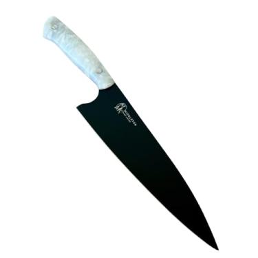 Imagem de Middleton Made Knives Faca de chef Echo de 20 cm - faca profissional feita à mão - faca de chef feita com aço inoxidável AEB-L - faca feita nos EUA - ótimos presentes de chef - pérola